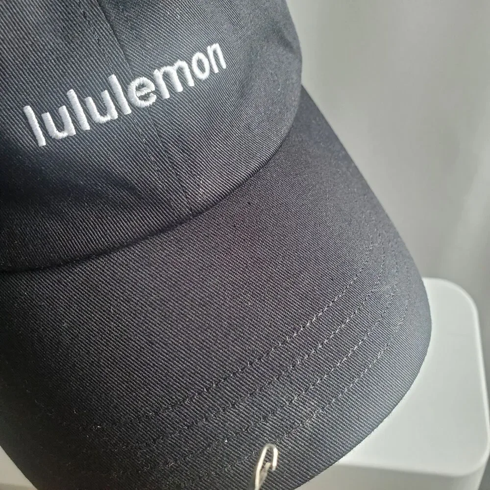 Lululemon Classic Ball Cap Black Small/ Medium Adjustable Cotton Twill Logo